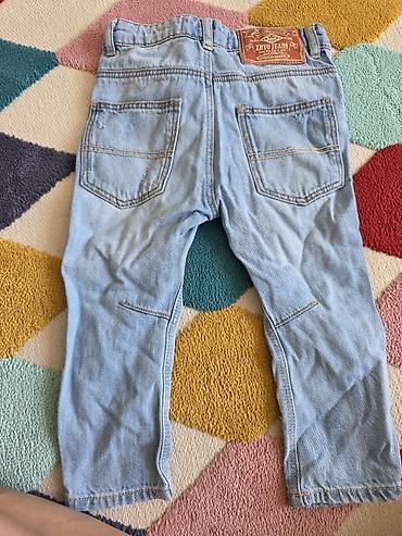 2 yas: ZARA Kids uşaq cins şalvarı - Model: ZBYO JEANS, açıq mavi (light — 3