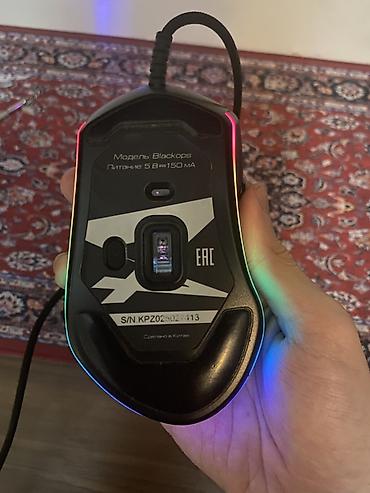 rm 30 sınaq pdf: RGB işıqlı oyun siçanı “Blackops” - Korpusu mat qara, sağ əlin — 8