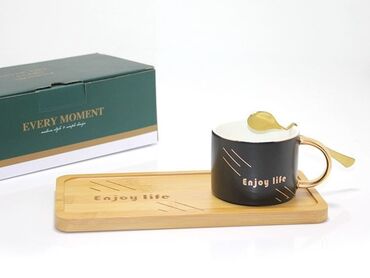 Qəhvə dəstləri və servizlər: Qəhvə dəsti, Keramika, 1 nəfərlik — 4