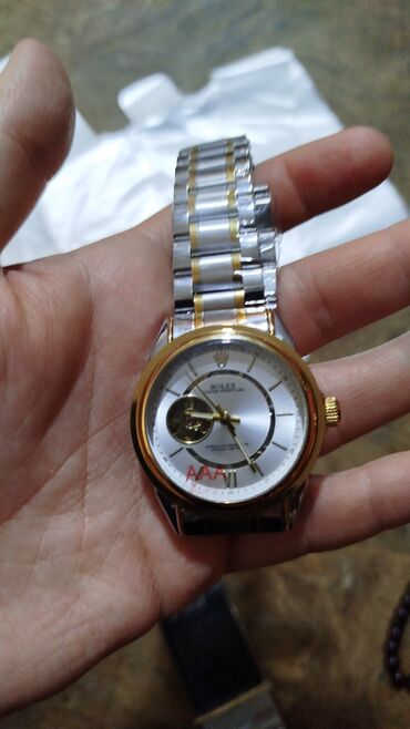 золотые часы женева 750 пробы мужские: Наручные часы, Rolex, цвет - Золотой