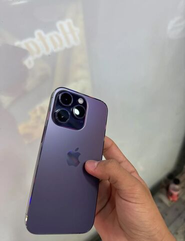 iphone 14 pro satılır: IPhone 14 Pro, 128 GB, Deep Purple, Face ID