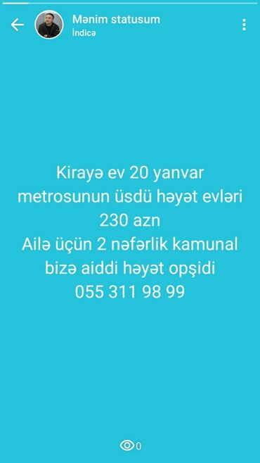 qaradağ kirayə evlər: Uzunmüddətli kirayə mənzillər