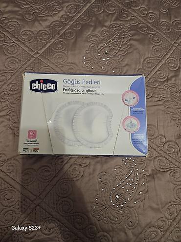 Alt paltarı: Chicco Göğüs Pedləri – 60 ədəd 10 ədəd istifadə olunub qalan əl — 1
