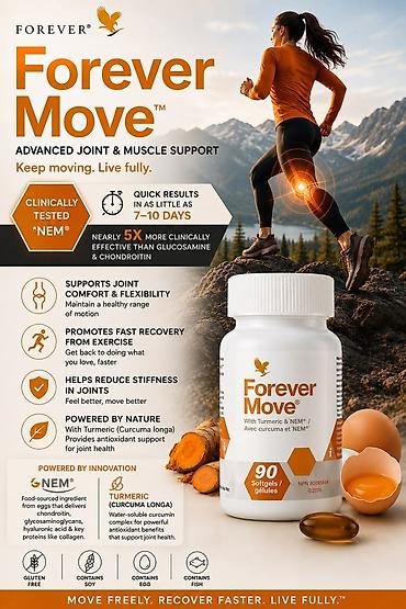Forever Move – oynaq və əzələ dəstəyi üçün inkişaf etmiş formula