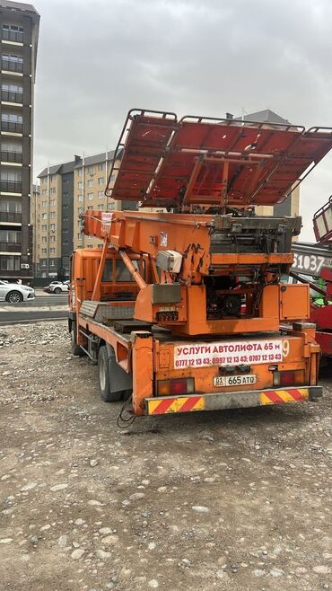 эвакуаторы с манипулятором: Автовышка | Жаанын 65 м 65 т. | Борттун 250 кг