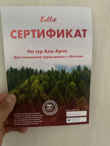 талас купи продай: Продаю сертификат на тур Аларчавыиграл в забеге действует до 5