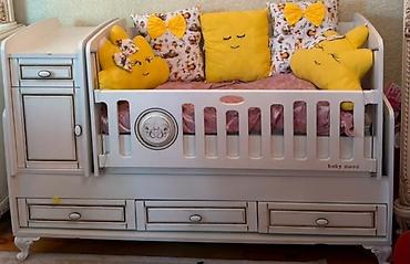 korpə beşikləri: Uşaq beşiyi – “Baby Mood” model - Klassik üslubda ağ rəngli — 1