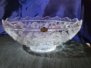 Činije: Cinija nova veca kristal Zajecar 70te. Cinija kristal,led — 7