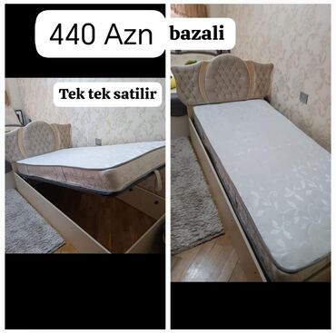 bazali taxt: 2 eded bazali carpayi satilir. Alinib 4 ay bunan qabaq bir ededi 350