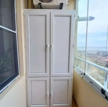 Mebellərin yığılması: Пластиковые шкафы для балконов, лоджии, блоков, для улицы, для — 7