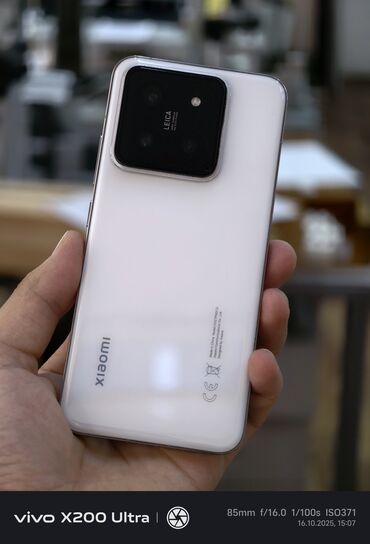 телефоны айфон х: Xiaomi, 14, Б/у, 256 ГБ, цвет - Белый, 2 SIM
