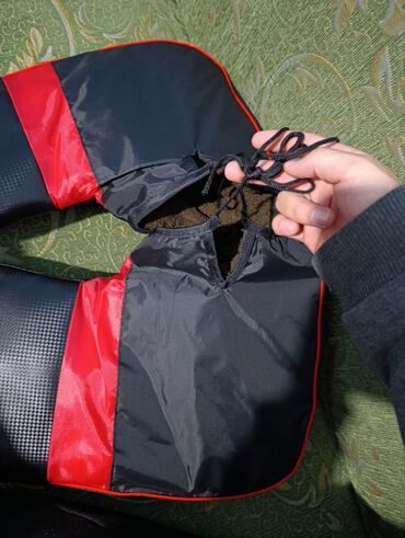 лыжные перчатки: Тёплые рукавицы-муфты на руль велосипеда/самоката/мопеда - цвето