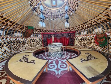 Аренда юрт: Аренда юрты, Каркас Деревянный, 85 баш, Казан, Посуда, С полом — 6