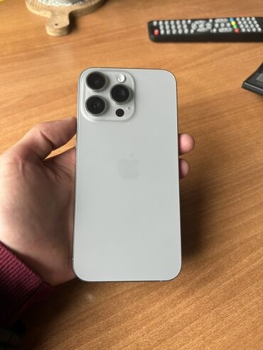 айфон 15 про макс 256 гб: IPhone 15 Pro Max, Колдонулган, 256 ГБ, Natural Titanium, Коргоочу айнек, Каптама, Куту, 84 %