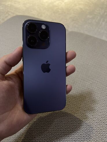 Apple iPhone: IPhone 14 Pro, 128 ГБ, Deep Purple, 100 %