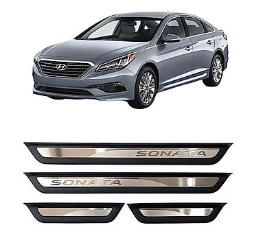 молдинг соната: Внутренние накладки порогов Hyundai, 2020 г., Б/у, Оригинал — 1