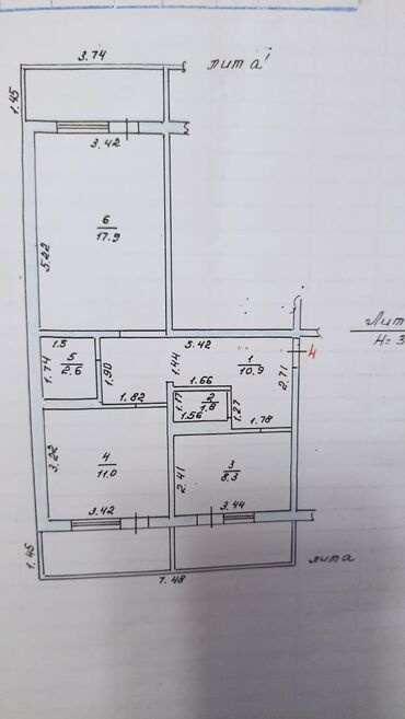 Продажа квартир: 2 комнаты, 77 м², 106 серия, 2 этаж, Евроремонт