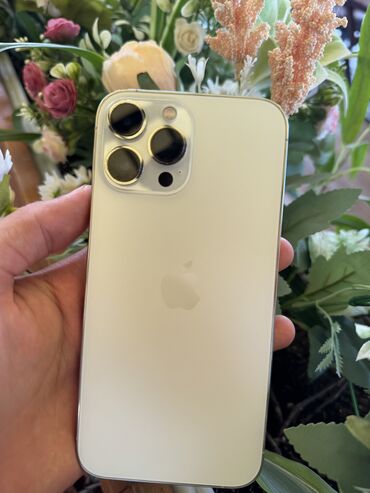 Apple iPhone: IPhone 13 Pro Max, Б/у, 128 ГБ, Белый, Зарядное устройство, Защитное стекло, Чехол, 100 %