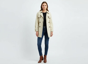 kurtka the north face przeciwdeszczowa: Next, Women`s trench, size XL