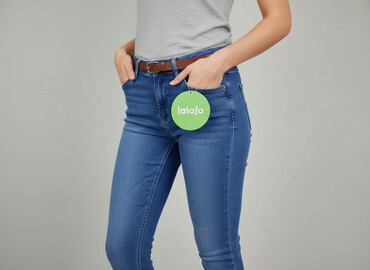 krótkie legginsy prążkowane: UP2Fashion, Jeans for women, size S (EU 36)
