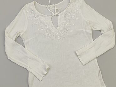 białe bluzki na długi rękaw damskie: Blouse, S (EU 36), condition - Very good