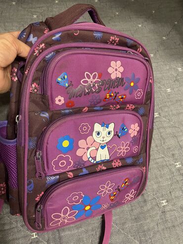 школьный рюкзаки: Отдам даром рюкзак школьный девочковый, б/у, в нормальном состоянии