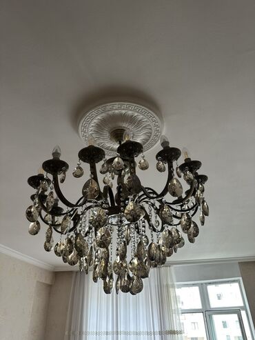 ультрафиолетовая лампа для дезинфекции: Çılçıraq, 10 və daha çox lampa, Xrustal