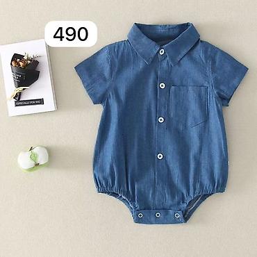 Боди: Детский ромпер-поло HOME BABY - Модель: короткий ромпер с отложным — 28