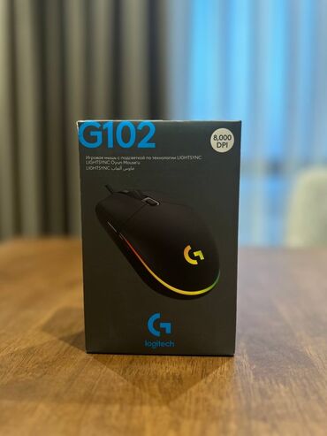 Mauslar: 🖱️Logitech G102 LightSync ✨Mercury, 8000 DPI ⚖️Çəkisi: 85g 🌈RGB