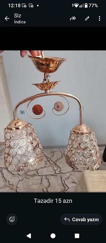 yeni il süfreleri: Çılçıraq, 2 lampa, Metal — 1
