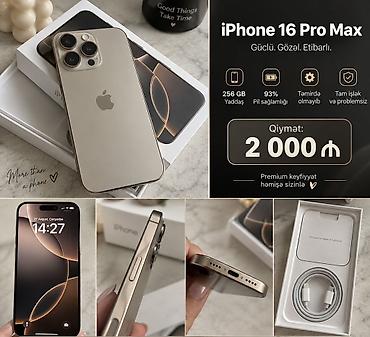 16 pro kabro: IPhone 16 Pro Max, 256 GB, Qızılı — 1