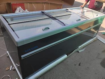 Морозильные шкафы, лари: Морозильный ларь XINGX с панорамными раздвижными стеклянными крышками — 9