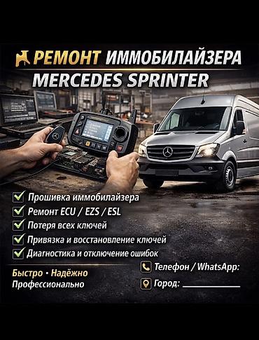 smart box: Ремонт иммобилайзера Mercedes Sprinter Услуги: - Прошивка — 1