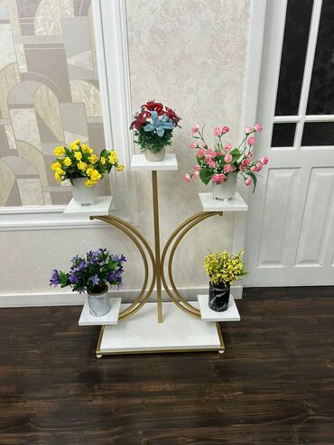 Rəflər, etajerkalar: Gül stendi подставка для цветов.Çiçək stendi və dekor. metal karkas — 17