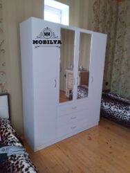 Dolablar: Yeni, Açılan, 4 qapılı Düz dolab, Qarderob, paltar dolabı, Azərbaycan — 3