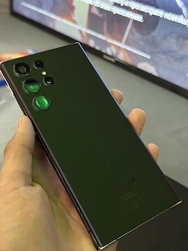 Samsung: Samsung Galaxy S22 Ultra, Б/у, 128 ГБ, цвет - Черный, 2 SIM, eSIM — 2