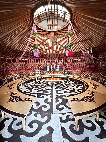 Аренда юрт: Аренда юрты, Каркас Деревянный, 85 баш, Самовар, Стол, Стулья — 11