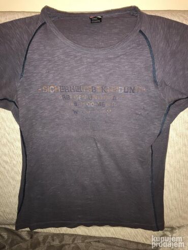 Majice: Majica na kratke rukave, M, Diesel, bоја - Crvena, Pamuk — 4