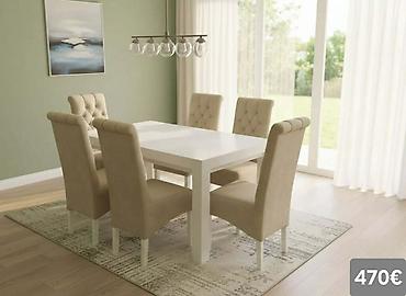 Stilske garniture: Trpezarijski setovi – više modela - Set 1 (prikaz 1 i 4) – 640€: - — 45