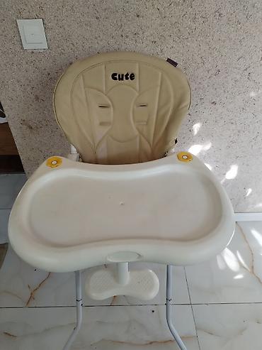 стул для кормления: Uşaq yemək stulu – Cute - Yumşaq süni dəri arxa dayaq və oturacaq - — 2