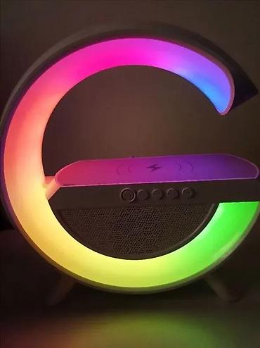 greje: Pametna rgb lampa zvucnik i bezicni punjac novo 3u1 akcija | cene — 5