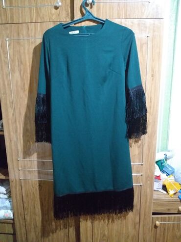 зеленое вечернее платье: Вечернее платье, Короткая модель, 2XL (EU 44)