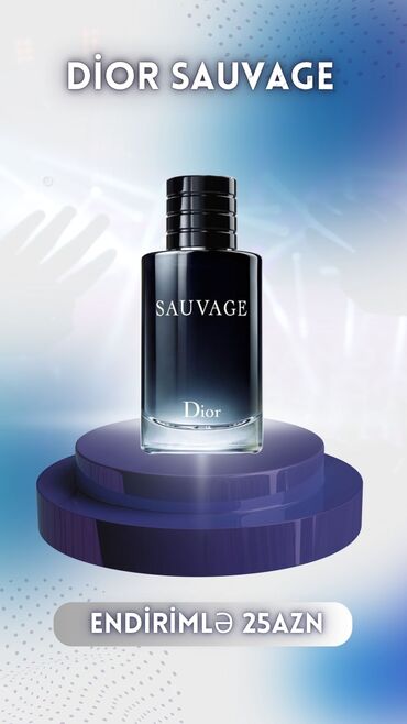Ətriyyat: Dior sauvage 100 ml 25₼ endirimdedir✅️ qaliciliq 1gun ✅️ istehsal:U