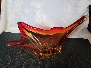 Ostali antikviteti: Cinija murano 1950 do 1960 god. -Sommerso -rucni rad. Murano cinija — 14