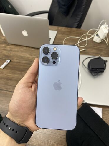 iphone 13 pro max satılır: IPhone 13 Pro Max, 128 GB, Sierra Blue, Face ID, Sənədlərlə, Zəmanət