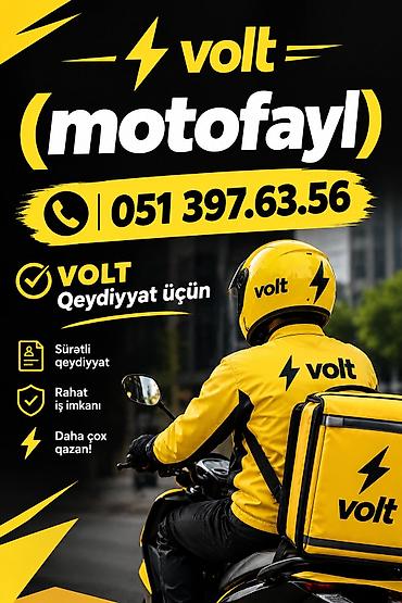 bos kasa: Moto-kuryer tələb olunur — 1