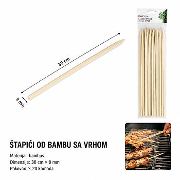KMT Bambusovi štapići 5404249 Praktični bambusovi štapići za