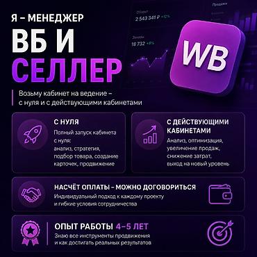 Менеджер маркетплейсов, 3-5 лет опыта, Мужчина