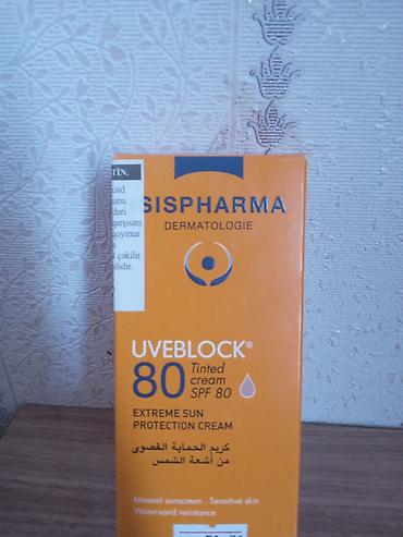 spf krem: Sispharma Uveblock 80 Tinted Cream – SPF 80 günəşdən qoruyucu krem - — 1