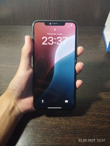 Apple iPhone: IPhone Xs Max, Б/у, 256 ГБ, Black Titanium, 100 %